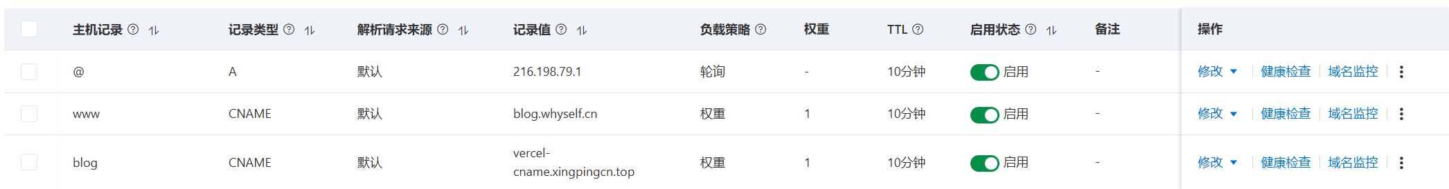 DNS 解析配置